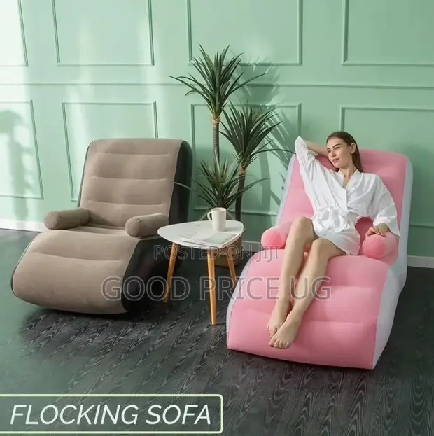 Ergonomic S-Shaped Inflatable Lounge Chair - 1