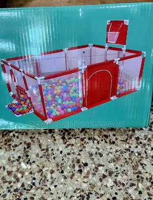 Happy Game Portable Baby Playpen with Basketball Hoop