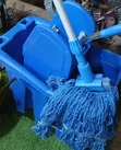 Blue Commercial Mop and Bucket Set - 2