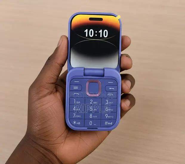 AERBES AB-SJ150 Mini Flip Phone - Purple - 1