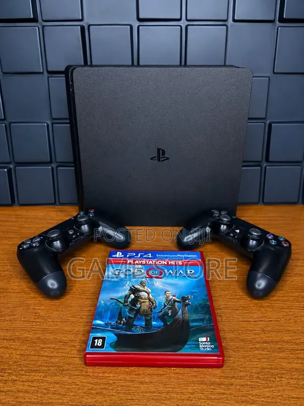PS4 Slim Console with 12 Games & 2 Controllers - 1