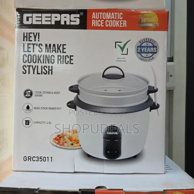Geepas 1.5L Automatic Rice Cooker GRC35011 - 1