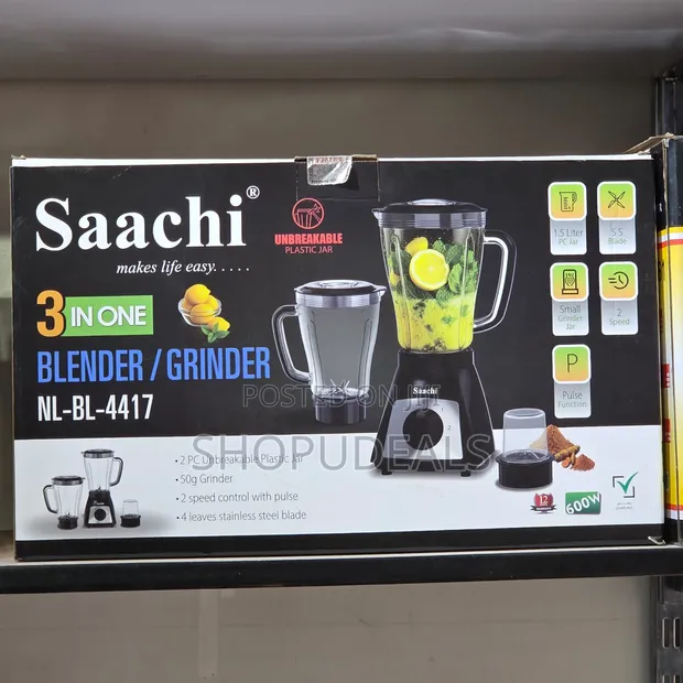 Saachi NL-BL-4417 3-in-1 Blender and Grinder - 1