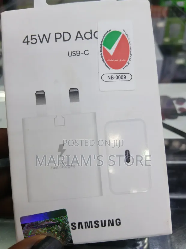 White Samsung 45W Travel Adapter - Super Fast Charging - 1