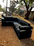 Brand New 6-Seater Sofa Set - Black - 2