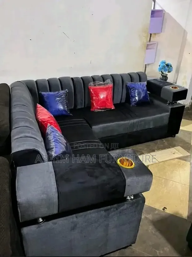 5-Seater L Sofa Couch - 1