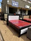 Kaliba 5x6 Bed Frame - Black & White - 1
