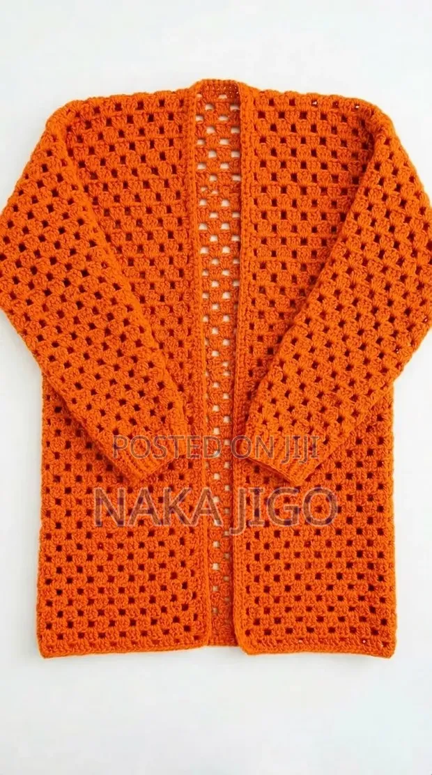Handmade Crochet Cardigan Sweater - 1