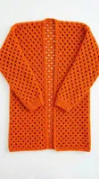 Handmade Crochet Cardigan Sweater - 1