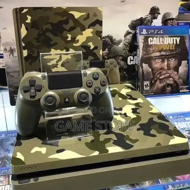 PS4 Slim Console with 12 Games & 2 Controllers - 1