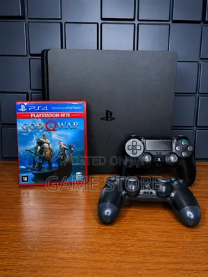 PS4 Slim Console with 12 Games and 2 Controllers