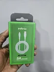Infinix 3A Braided Fast Charging USB-A to Type-C Cable - 1