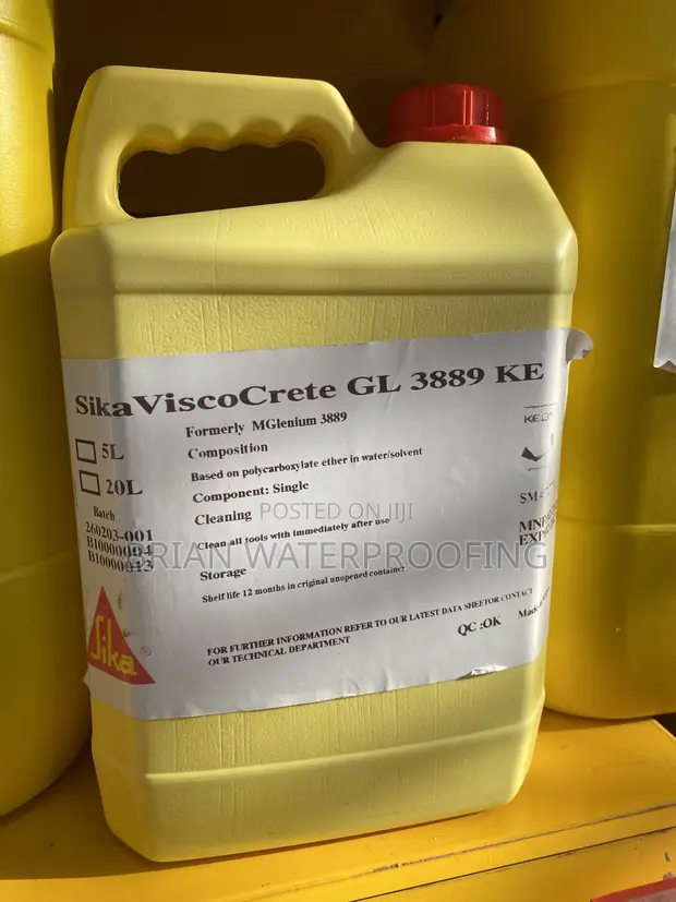 Sika Viscocrete GL 3889 Concrete Admixture - 5 Liters - 1