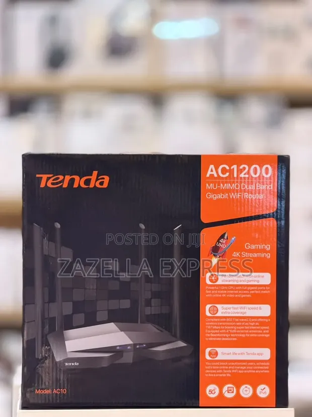 Tenda AC1200 MU-MIMO Dual Band Gigabit WiFi Router - 1