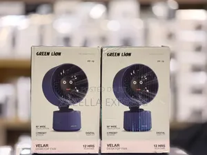 Green Lion Velar Rechargeable Desktop Fan - 5 Speed, 12 Hr Battery