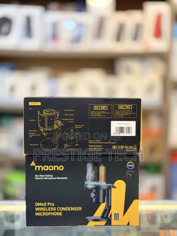 Maono DM40 Pro Wireless & USB Condenser Gaming Microphone - 1