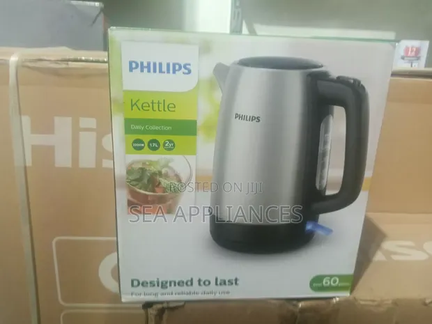 Philips 1.7L Metal Water Kettle - 1