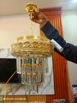 Brand New 300mm 3-in-1 Crystalline Glass Chandelier - 2