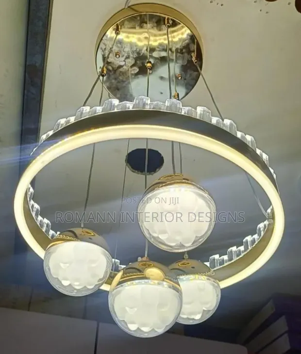 3-in-1 Glass Chandelier - 1