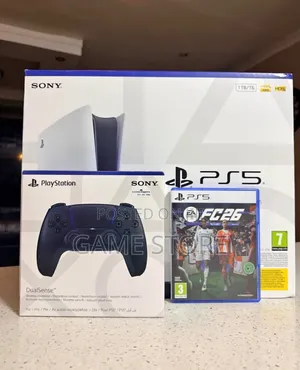Brand New PS5 Slim Disc Version with Extra Controller & FC 26