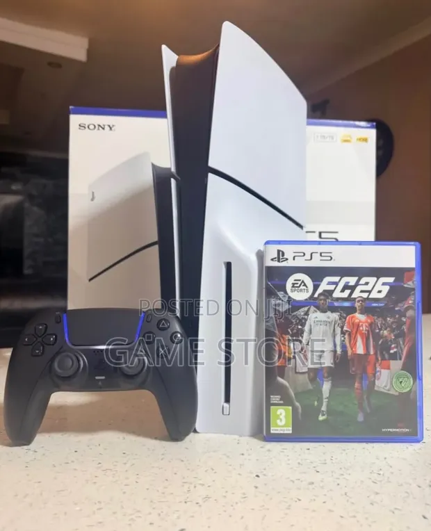 PS5 Slim Disc Version - Open Box with Extra Controller & FC26 - 1