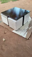 Well Finished Coffee Table with Small Tables - Coffee Brown - 2