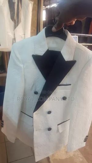 Boys Texado/Baptism Suits - White Jacquard