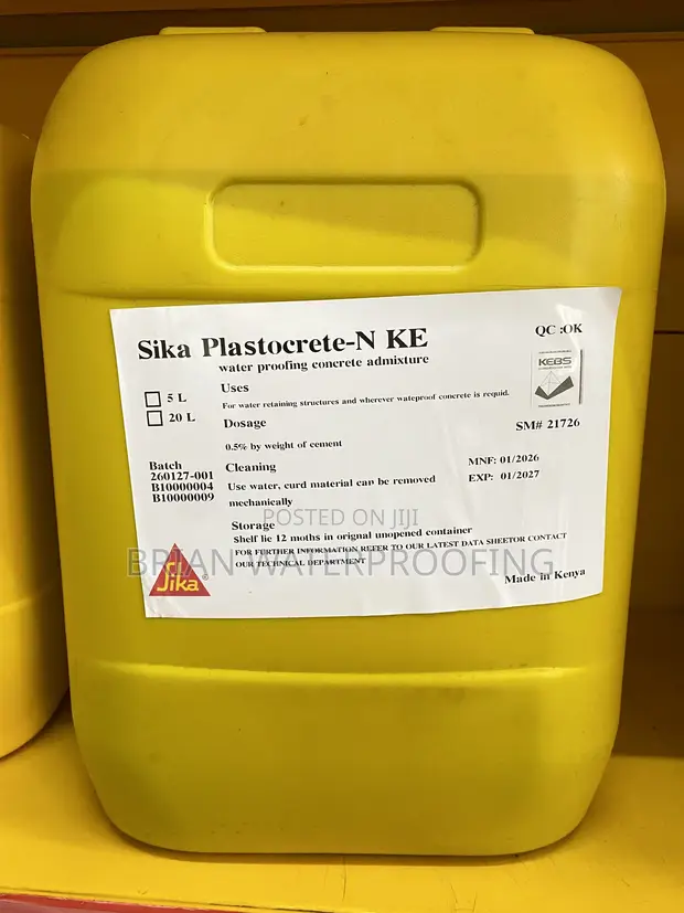 Sika Plastecrete-N Waterproofing Additive (20 Liters) - 1