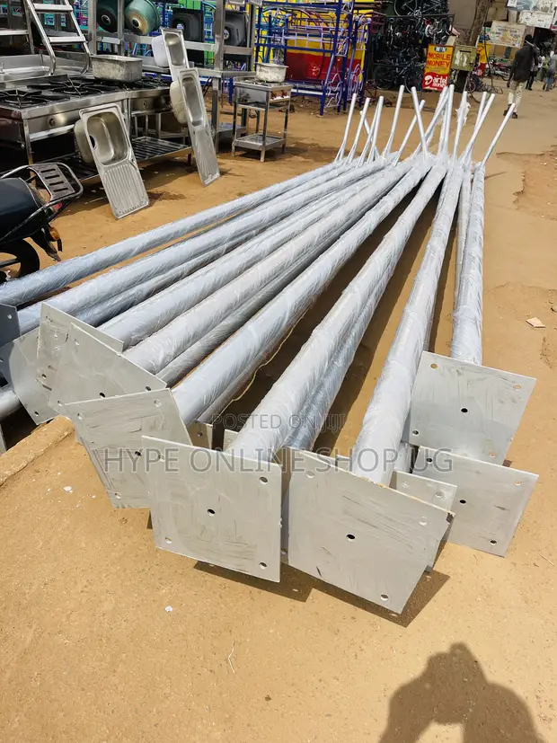 8m Solar Light Poles - Uganda Supplier - 1