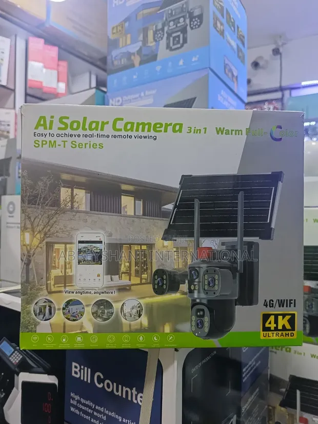AI Solar Camera Wireless Outdoor Security 4G/WiFi - 1