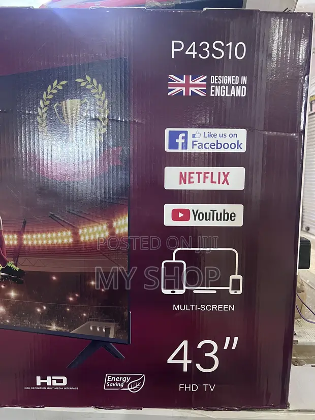 Blackark 43" Smart TV with Free Wall Mount - 1