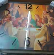 Rectangular Wall Clock with Holographic Last Supper Image - 2