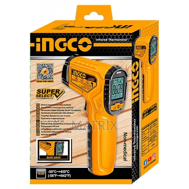 Ingco Infrared Thermometer (-30 to 450°C) - 1