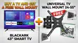 Blackark 43" Smart TV + Free Wall Mount - 1