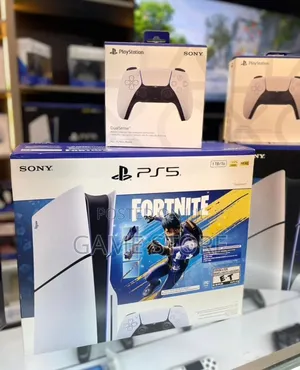 Brand New PS5 Slim Disc Fortnite Edition with 2 Controllers
