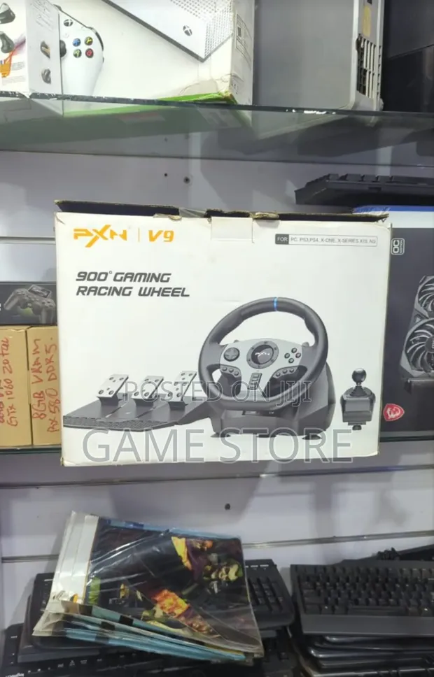 Brand New PXN V9 900° Gaming Racing Steering Wheel - 1