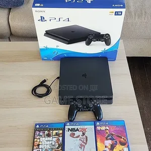 Playstation 4 Slim Bundle: 2 Controllers, 12 Games