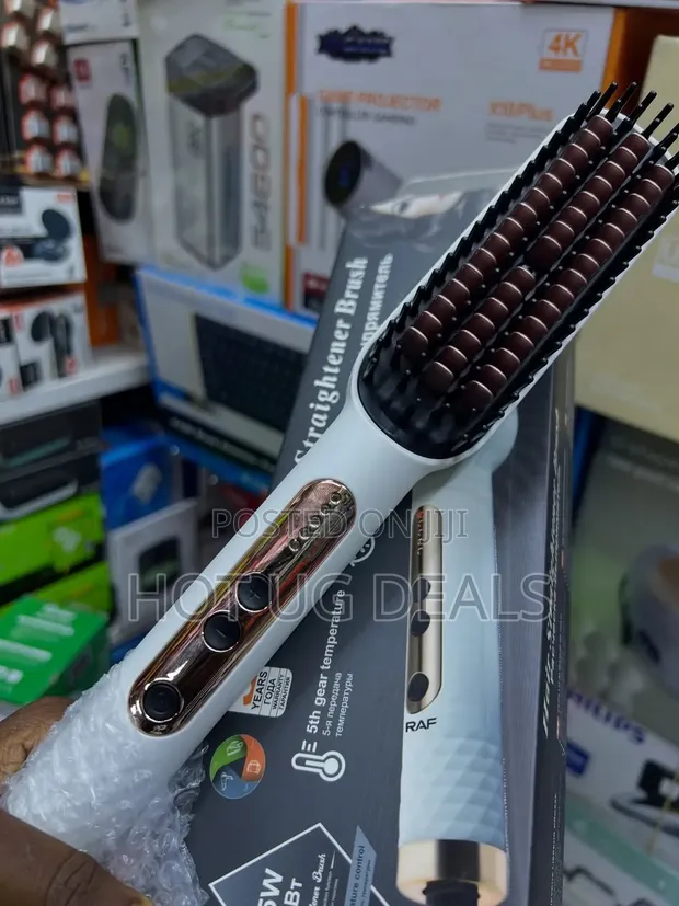 Raf Hair Straightener Brush, Model R.412 - 1
