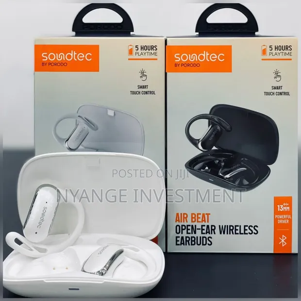 Porodo Soundtec Air Beat Open-Ear Wireless Earbuds - 1