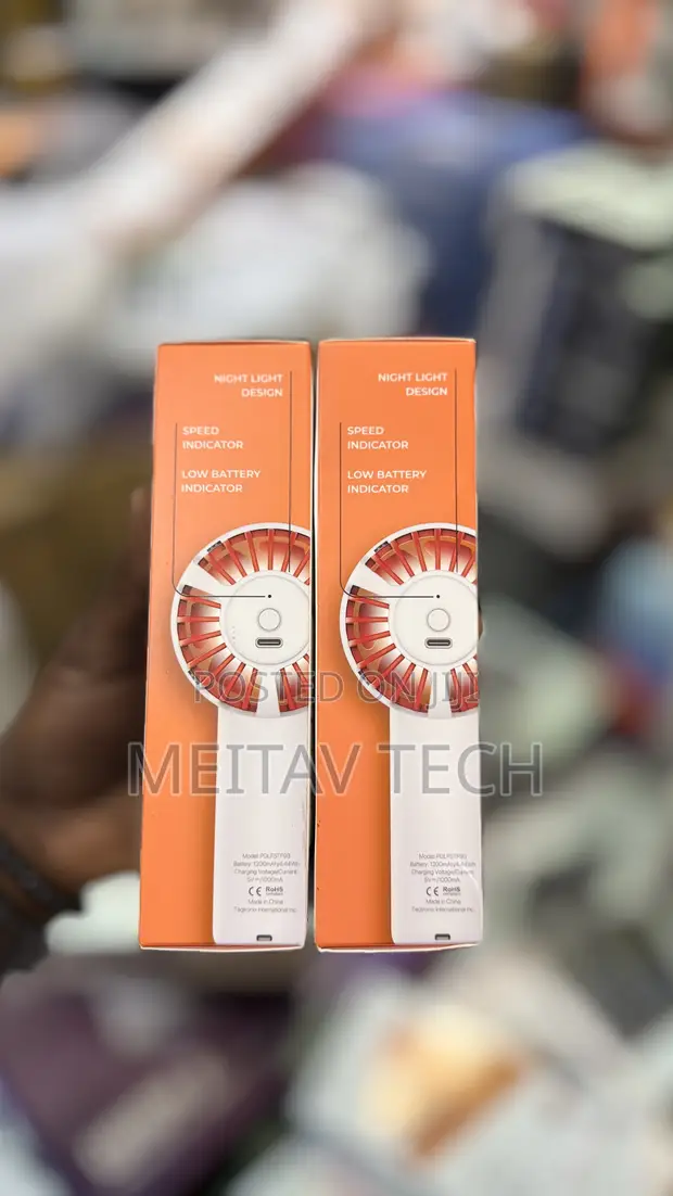 Porodo Chillo 1200mAh Rechargeable USB Turbo Fan - 1
