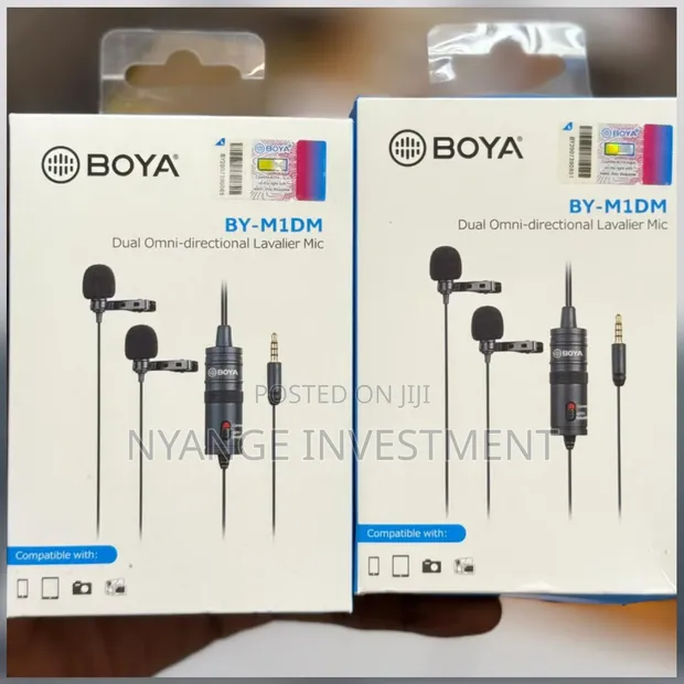 Boya BY-M1DM Dual Lavalier Microphone - 1