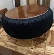 Round Black Center Table - 4