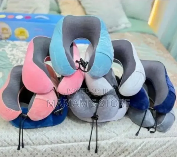 U-Shaped Memory Foam Travel Neck Pillow - 1