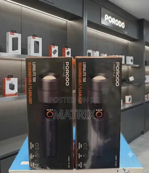 Porodo Rechargeable Flashlight Torch
