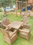 Rattan Indoor/Outdoor Dining Set - 2