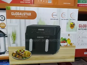 Globalstar Digital Touch Screen Dual Basket Air Fryer