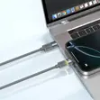 Levelo Luno 100W Silicone LED USB-C to USB-C Cable (1m) - 5