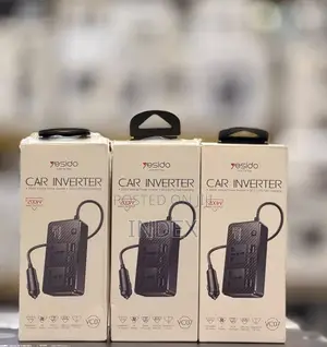 Yesido 200W Car Charger Inverter with 4 Ports & Air Cooling