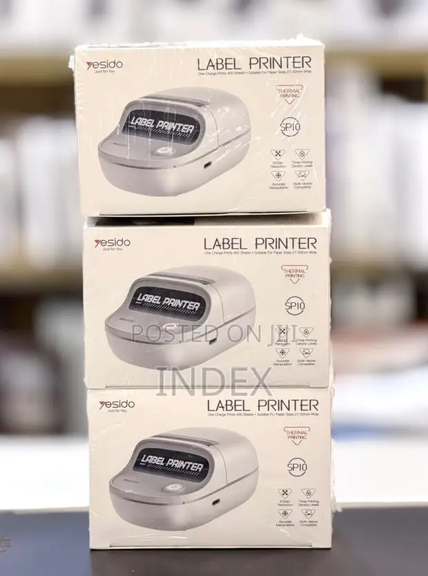 Yesido SP10 Portable Thermal Label Printer - Wireless BT, 203 DPI - 1