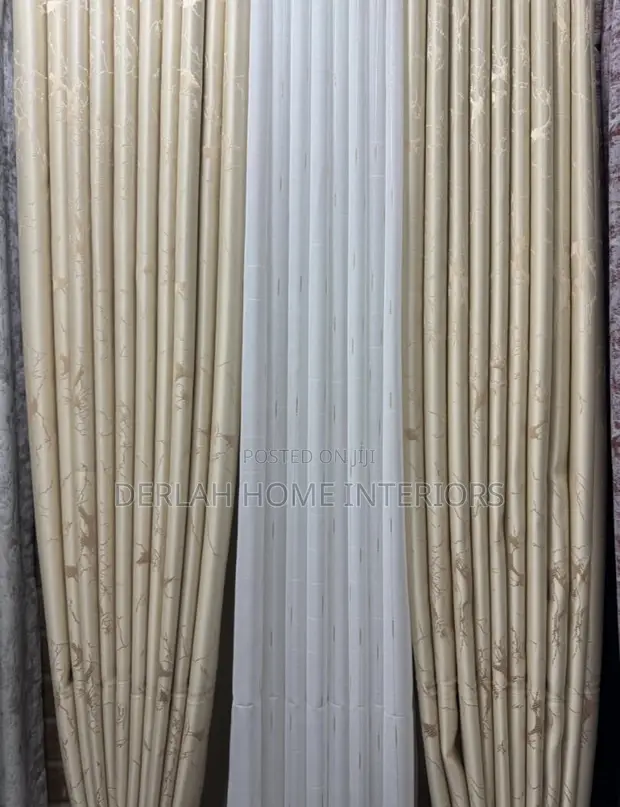 Quality Cream Curtain Fabrics - 1